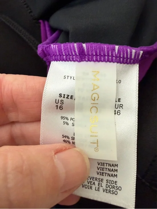 Magicsuit Purple Rita Tankini Swim Top - NWT - 16 - Picture 8 of 12